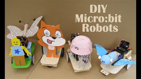 Diy Microbit Robots Made From Wood Youtube