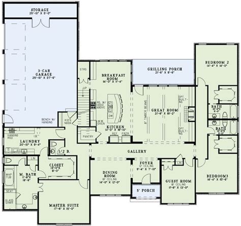 Image Result For Ranch Floor Plans 2500 Square Feet With Bonus Space