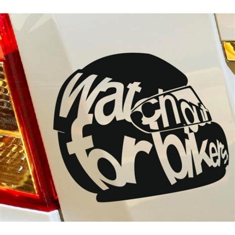 Heres how i created custom vinyl stickers for my motorcycle helmet. Designer's - Motorcycle helmet - Watch out for bikers ...