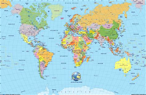 Printable Earth Map