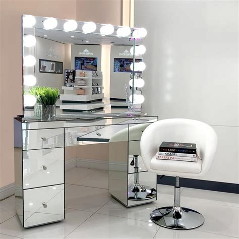 Melanie premium classic hollywood vanity juliette premium mirrored vanity table exudes true elegance from this search result found to your country. The Abby Premium Mirrored Vanity Table is back by popular ...