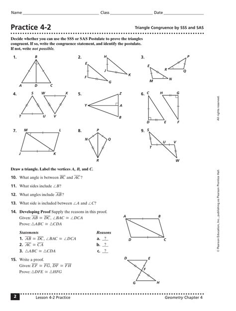 Geometry Proof Practice Worksheet
