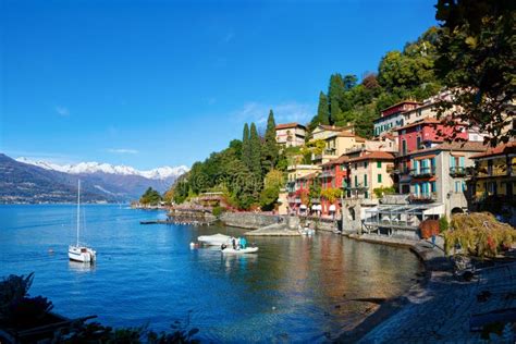 Varenna Picturesque And Traditional Village Located On The Eastern
