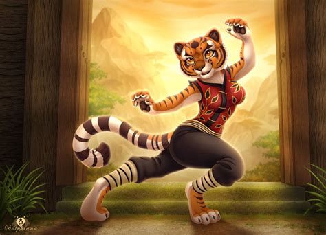 Kung Fu Tigress By Dolphydolphiana On Deviantart Panda Art Tigress