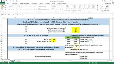 Cómo Calcular Porcentajes En Excel Parte Ii Ejercicios Resueltos
