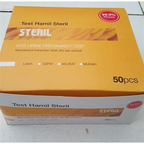 Jual Tespek Tes Hamil Hcg Test Pack Steril Steril Shopee Indonesia