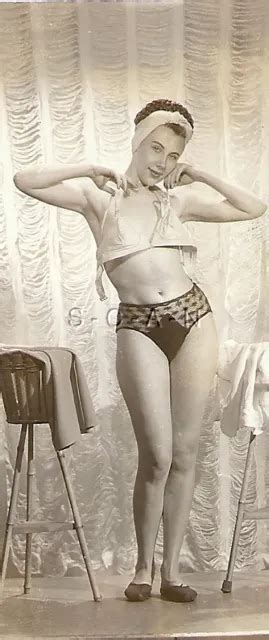 Org Vintage S S Semi Nude Rp Housewife Bandana Wash Day Panties Bra Picclick Uk