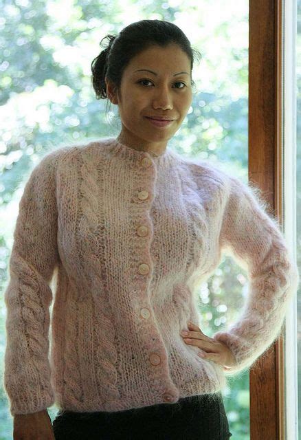Clothing 80s Pin Up Fuzzy Mohair Sweater Pinup Fuzzy Sweater 90s Streetwear Womens Large Fuzzy