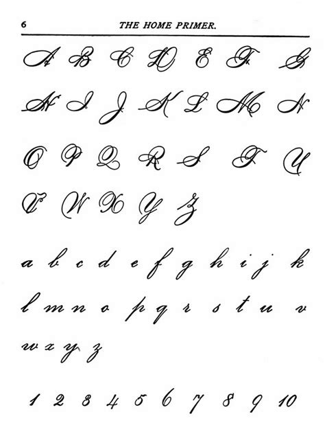 Beautiful Handwriting Alphabet Hand Writing