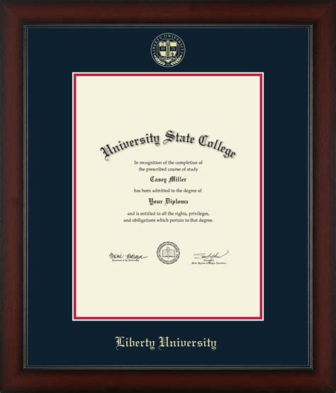 Liberty University Diploma Frame Document Size 13 X 17