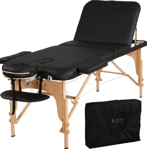 sierra comfort relax portable massage table black all beauty secret