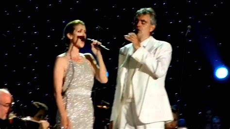 Céline Dion Andrea Bocelli New York Philharmonic 2011 Youtube