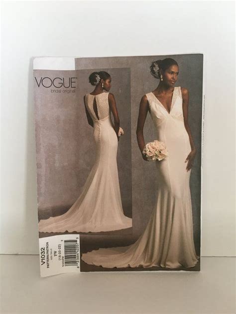 Vogue Pattern V1032 Wedding Dress Bridal Gown Evening Gown Etsy