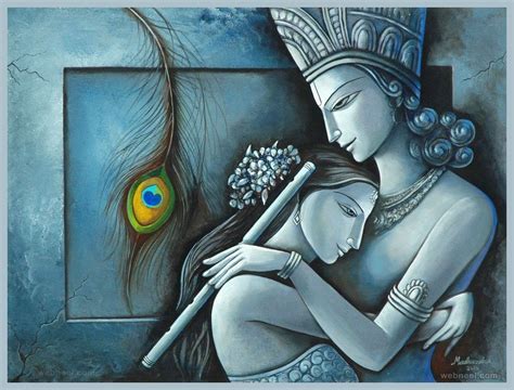 50 Beautiful Radha Krishna Paintings From Top Indian Artists