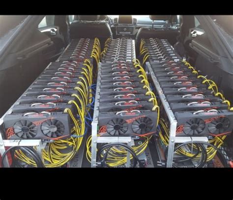 Gpu Crypto Mining Rig 12x Asus P106 100 1060 6gb 2400w Power Supply Ebay
