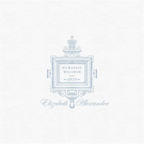 Beautiful Vintage Wedding Logo Perfect For Using On Your Wedding Stationery And Coordinating