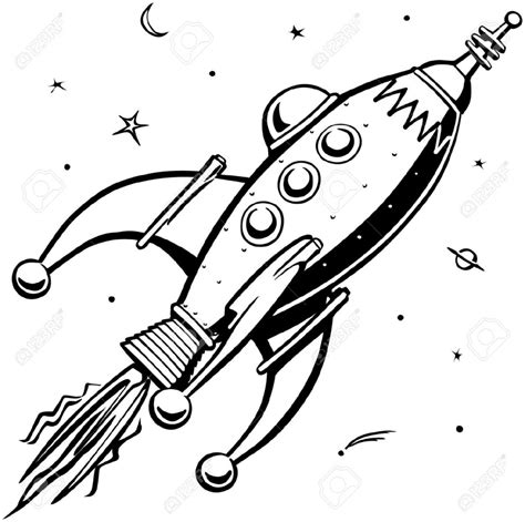 Rocket Ship Drawing Free Download On Clipartmag