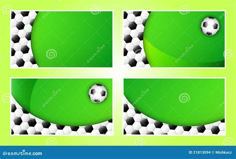 Soccer Business Card Background Template Stock Images Image 21813094