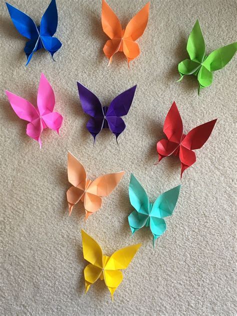 100 Origami Butterflies Etsy Origami Butterfly Origami Design