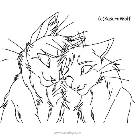 Warrior Cat Coloring Pages Artwork By Kasarawolf