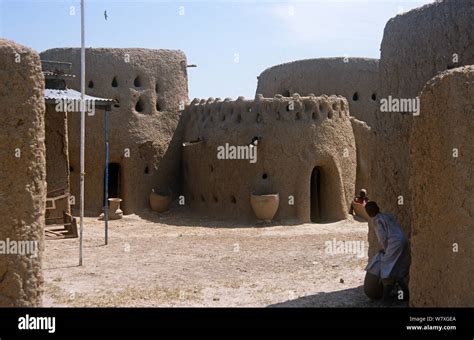 Mud Buildings In Ancient Bagirmi Village Chad 2002 2003 Stock Photo