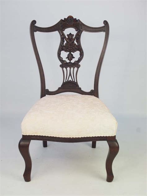 Small Antique Edwardian Dressing Table Chair