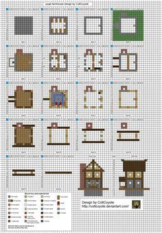 It's only three layers high, with two small towers and just enough room for a little . 12 meilleures images du tableau Plan Maison Minecraft ...