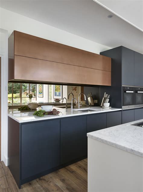 Roundhouse Urbo Matt Lacquer And Patinated Bronze Bespoke Kitchen