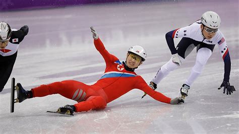 North Korean Skater Disqualified After Falling In Olympic Pre Heat
