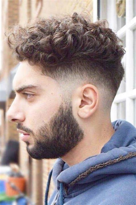 Undercut Haircut Men Curly Hair