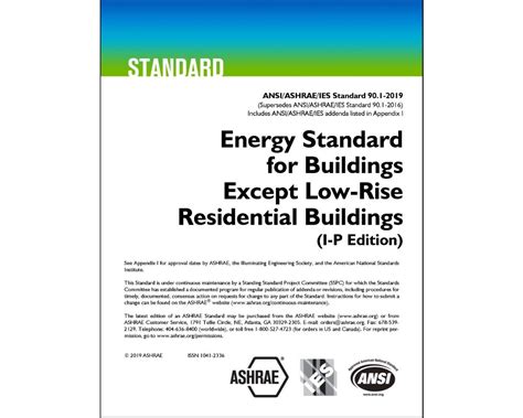 Buy Ashrae 901 2019 I P Energy Standard For Buildings Except Low