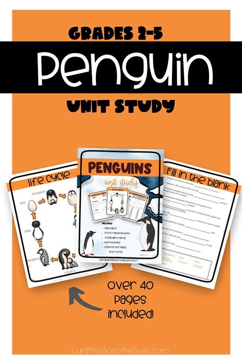 Ready To Study Penguins This Penguin Unit Study Is Complete With