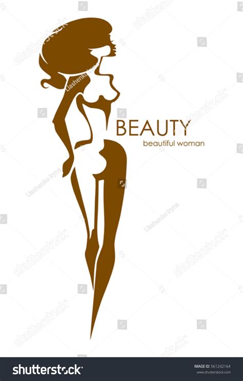 Beautiful Naked Woman Idea Logo Beauty Stock Vector Royalty Free