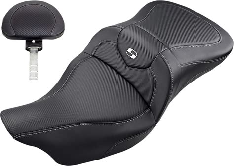 High back brave saddle adds additional lower back support and offers the option of a removable rider's backrest. Saddlemen Black Road Sofa Motorcycle Seat & Backrest 08-20 ...