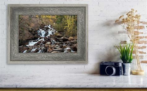 Autumn Waterfall On Guanella Pass Canvas Print Longmont Photographer