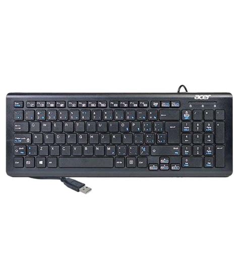 Acer Sk 9626 Black Usb Wired Desktop Keyboard Buy Acer Sk 9626 Black