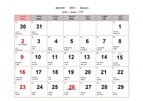 Calendar 2022 March Malayalam In 2022 Malayalam Calendar August