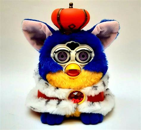Furby 2000 Your Royal Majesty Special Edition Purple Eyes Boxed Vtg