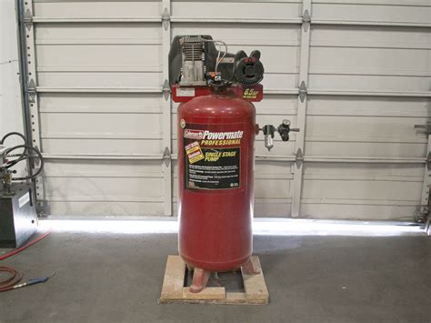 Used Coleman Powermate Professional Cast Iron Cylinder Electric Air