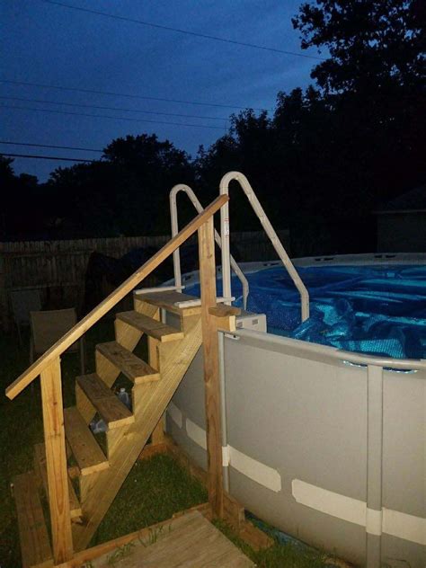 How To Open An Above Ground Pool For The First Time Pool Steps
