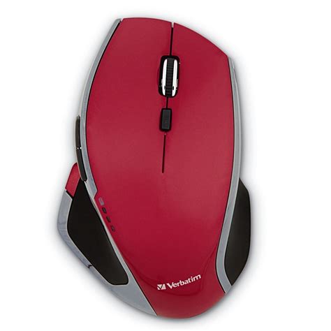 Portable Wireless Mouse Red 8 Button Led Usb Ergonomic 24ghz Gaming