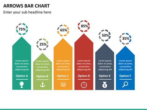 Arrows Bar Chart Powerpoint Template Ppt Slides