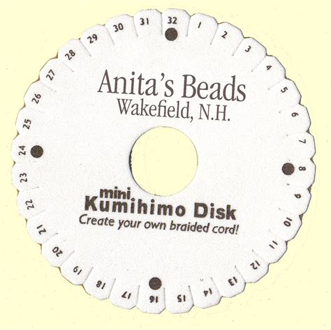 Anita S Bead Blog 8 Cord Kumihimo Spiral Bracelet Instructions Part 1