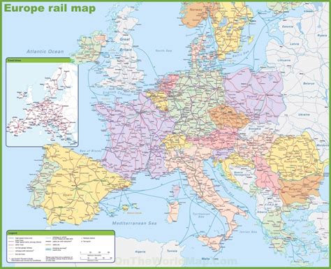 Mapa Ferroviario De Europa