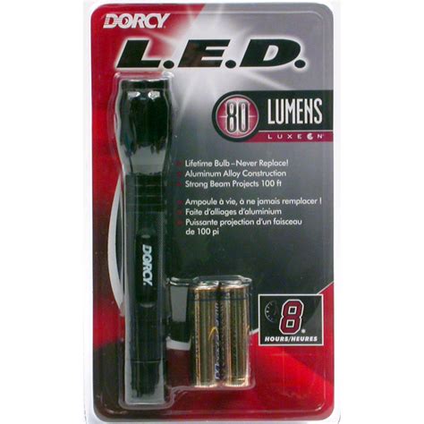 Dorcy 80 Lumen Led Aluminum Flashlight Black 41 4216 Bandh Photo