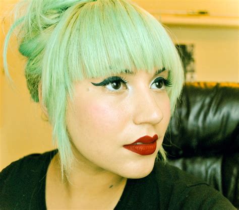 Mint Green Hair Pastel Green Hair Mint Hair Neon Hair Colorful Hair