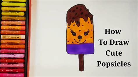 How To Draw Popsicle Easy Kawaii Drawing Learn Drawing And