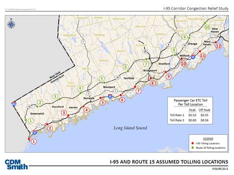 Ct Dot Proposed Tolling Locations Throughout Connecticut