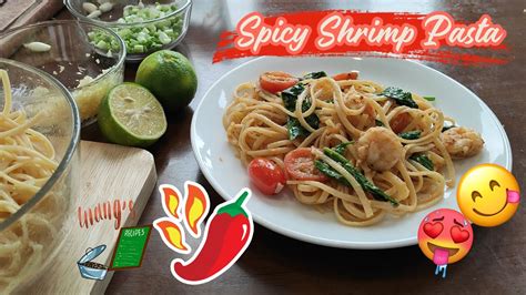 Spicy Shrimp Pasta Valentines Recipe Youtube