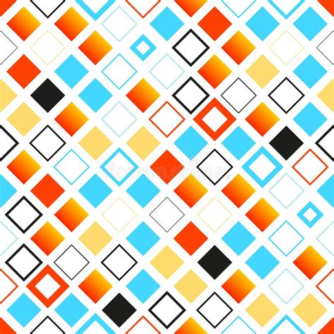 Bright Colorful Seamless Geometric Pattern With Stock Vector